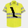 Men's High Visibility Safety Short Sleeve Work Shirt Thumbnail
