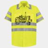 Men's High Visibility Safety Short Sleeve Work Shirt Thumbnail