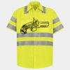 Men's High Visibility Safety Short Sleeve Work Shirt Thumbnail