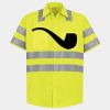 Men's High Visibility Safety Short Sleeve Work Shirt Thumbnail