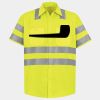 Men's High Visibility Safety Short Sleeve Work Shirt Thumbnail