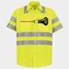 Men's High Visibility Safety Short Sleeve Work Shirt Thumbnail