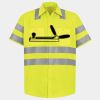 Men's High Visibility Safety Short Sleeve Work Shirt Thumbnail