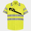 Men's High Visibility Safety Short Sleeve Work Shirt Thumbnail