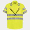Men's High Visibility Safety Short Sleeve Work Shirt Thumbnail