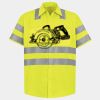 Men's High Visibility Safety Short Sleeve Work Shirt Thumbnail