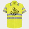 Men's High Visibility Safety Short Sleeve Work Shirt Thumbnail