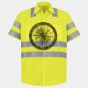 Men's High Visibility Safety Short Sleeve Work Shirt Thumbnail