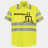 Men's High Visibility Safety Short Sleeve Work Shirt Thumbnail