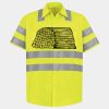 Men's High Visibility Safety Short Sleeve Work Shirt Thumbnail