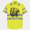 Men's High Visibility Safety Short Sleeve Work Shirt Thumbnail