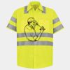 Men's High Visibility Safety Short Sleeve Work Shirt Thumbnail