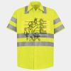 Men's High Visibility Safety Short Sleeve Work Shirt Thumbnail