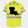 Men's High Visibility Safety Short Sleeve Work Shirt Thumbnail