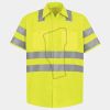 Men's High Visibility Safety Short Sleeve Work Shirt Thumbnail