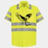 Men's High Visibility Safety Short Sleeve Work Shirt Thumbnail