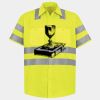 Men's High Visibility Safety Short Sleeve Work Shirt Thumbnail