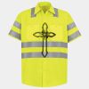 Men's High Visibility Safety Short Sleeve Work Shirt Thumbnail
