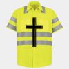 Men's High Visibility Safety Short Sleeve Work Shirt Thumbnail
