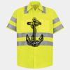 Men's High Visibility Safety Short Sleeve Work Shirt Thumbnail