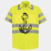 Men's High Visibility Safety Short Sleeve Work Shirt Thumbnail