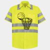 Men's High Visibility Safety Short Sleeve Work Shirt Thumbnail