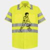 Men's High Visibility Safety Short Sleeve Work Shirt Thumbnail