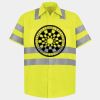 Men's High Visibility Safety Short Sleeve Work Shirt Thumbnail