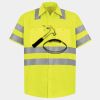 Men's High Visibility Safety Short Sleeve Work Shirt Thumbnail