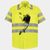 Men's High Visibility Safety Short Sleeve Work Shirt Thumbnail