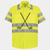 Men's High Visibility Safety Short Sleeve Work Shirt Thumbnail