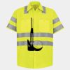 Men's High Visibility Safety Short Sleeve Work Shirt Thumbnail