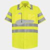 Men's High Visibility Safety Short Sleeve Work Shirt Thumbnail