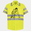 Men's High Visibility Safety Short Sleeve Work Shirt Thumbnail