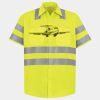 Men's High Visibility Safety Short Sleeve Work Shirt Thumbnail