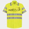 Men's High Visibility Safety Short Sleeve Work Shirt Thumbnail