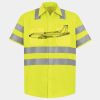 Men's High Visibility Safety Short Sleeve Work Shirt Thumbnail