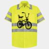 Men's High Visibility Safety Short Sleeve Work Shirt Thumbnail