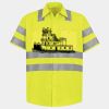 Men's High Visibility Safety Short Sleeve Work Shirt Thumbnail