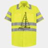 Men's High Visibility Safety Short Sleeve Work Shirt Thumbnail