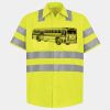 Men's High Visibility Safety Short Sleeve Work Shirt Thumbnail