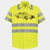 Men's High Visibility Safety Short Sleeve Work Shirt Thumbnail