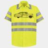 Men's High Visibility Safety Short Sleeve Work Shirt Thumbnail