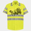 Men's High Visibility Safety Short Sleeve Work Shirt Thumbnail