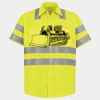 Men's High Visibility Safety Short Sleeve Work Shirt Thumbnail