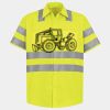 Men's High Visibility Safety Short Sleeve Work Shirt Thumbnail