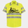Men's High Visibility Safety Short Sleeve Work Shirt Thumbnail