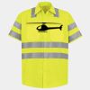 Men's High Visibility Safety Short Sleeve Work Shirt Thumbnail