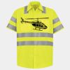 Men's High Visibility Safety Short Sleeve Work Shirt Thumbnail
