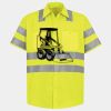 Men's High Visibility Safety Short Sleeve Work Shirt Thumbnail